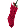 Deep 8.3 inch sole gives the knitted Christmas stocking a generous foot