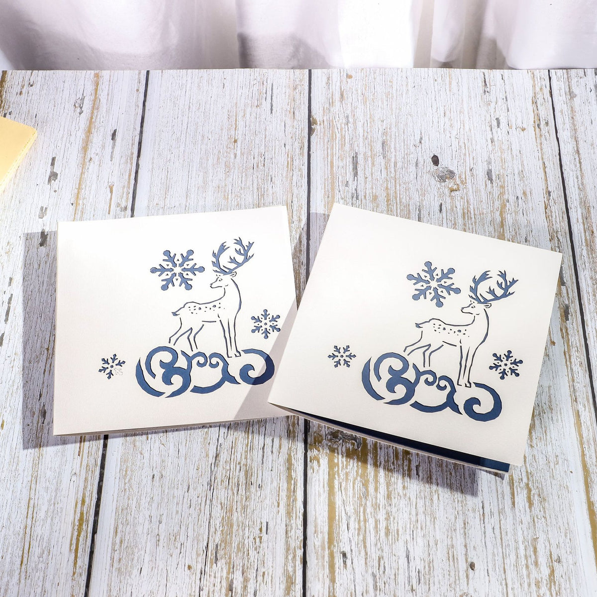 Handmade Christmas card sized to use as a note or an oversized gift tag