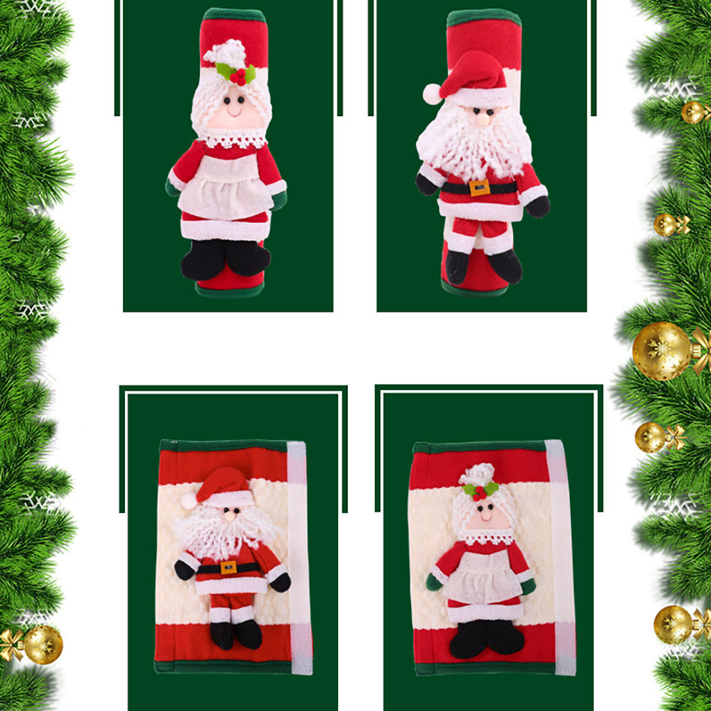 Christmas fridge handle cover, 9.1 by 5.9 inches per cover