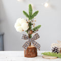 Cotton style miniature Christmas tree from the same four option range