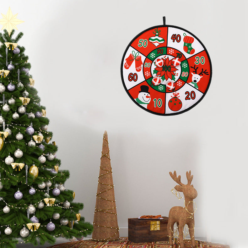 Cloth Christmas ball target board, 14.2 inches across