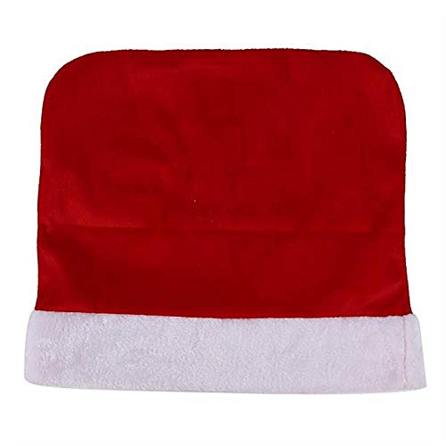Christmas chair cover measuring 18.1 by 15.7 inches in red cloth