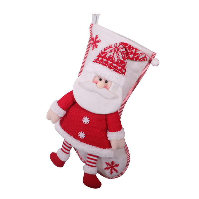 Christmas stocking measuring 17.7 by 10.2 inches from cuff to toe
