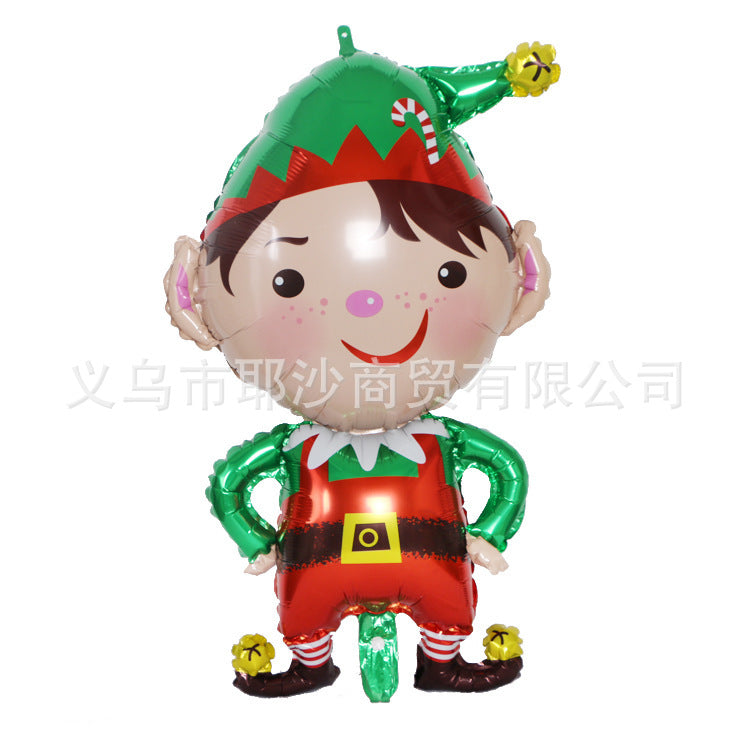 Snowman with red cap foil balloon for a Christmas party