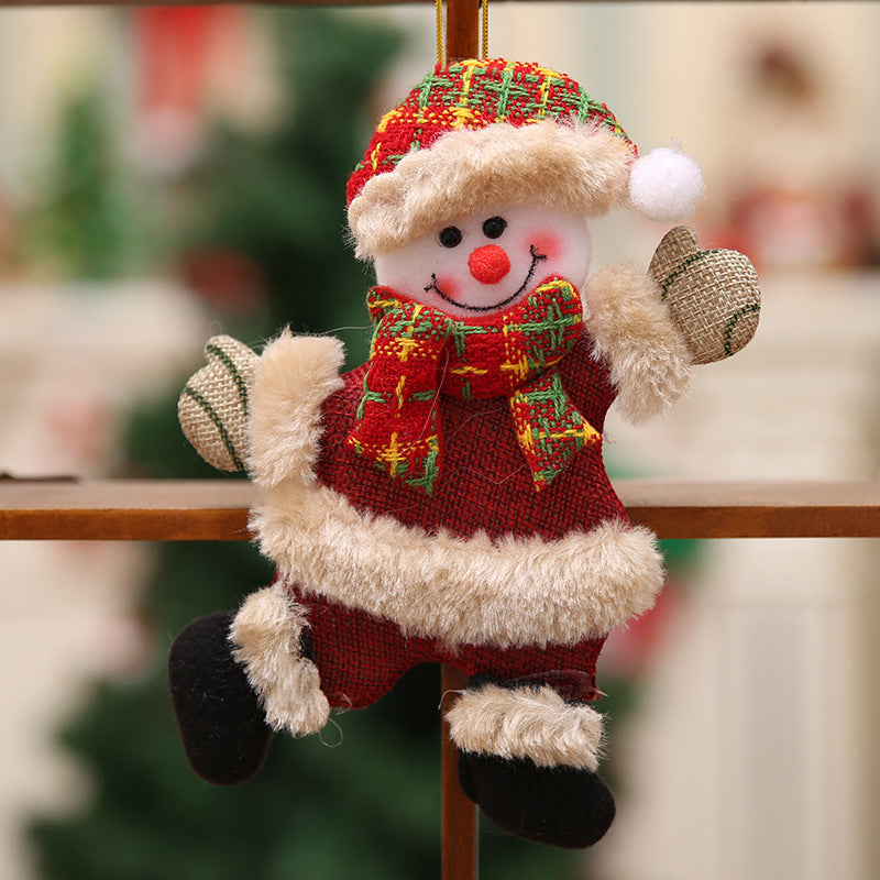 Hanging loop at the top of the cloth Christmas decoration