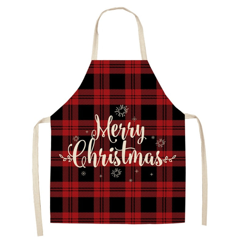 Christmas apron style from the seventeen printed designs available