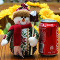 Close even stitching holds the seams of the brushed flannel figurine