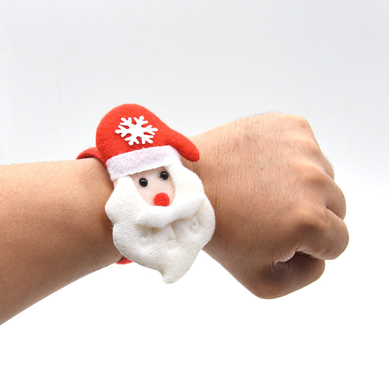 Christmas plush bracelet measuring 8.3 inches in length