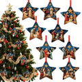 Solid wood Christmas pendants for a tree, a garland or a wreath