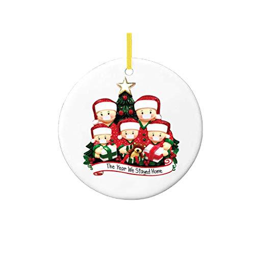 Hanging Christmas decoration that needs no separate ornament hook