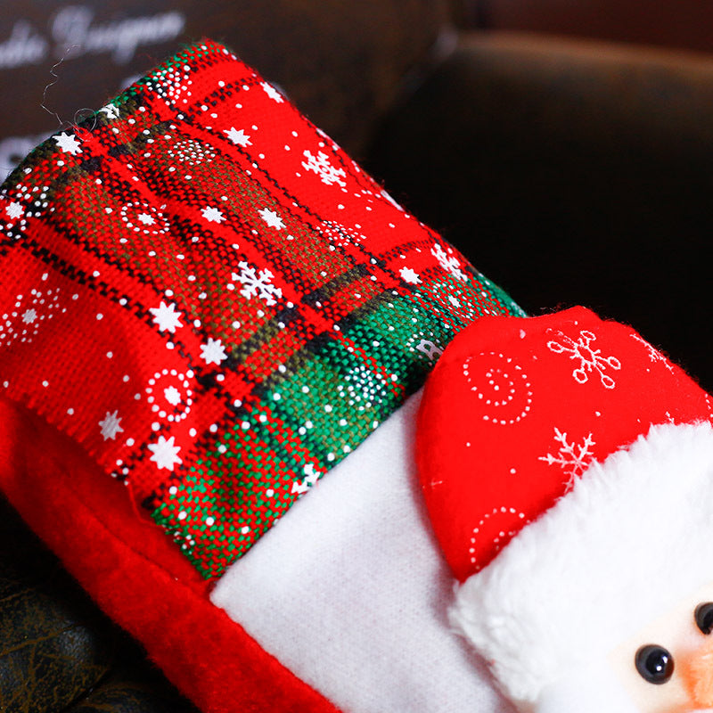 Reindeer character version of the small cloth Christmas stocking