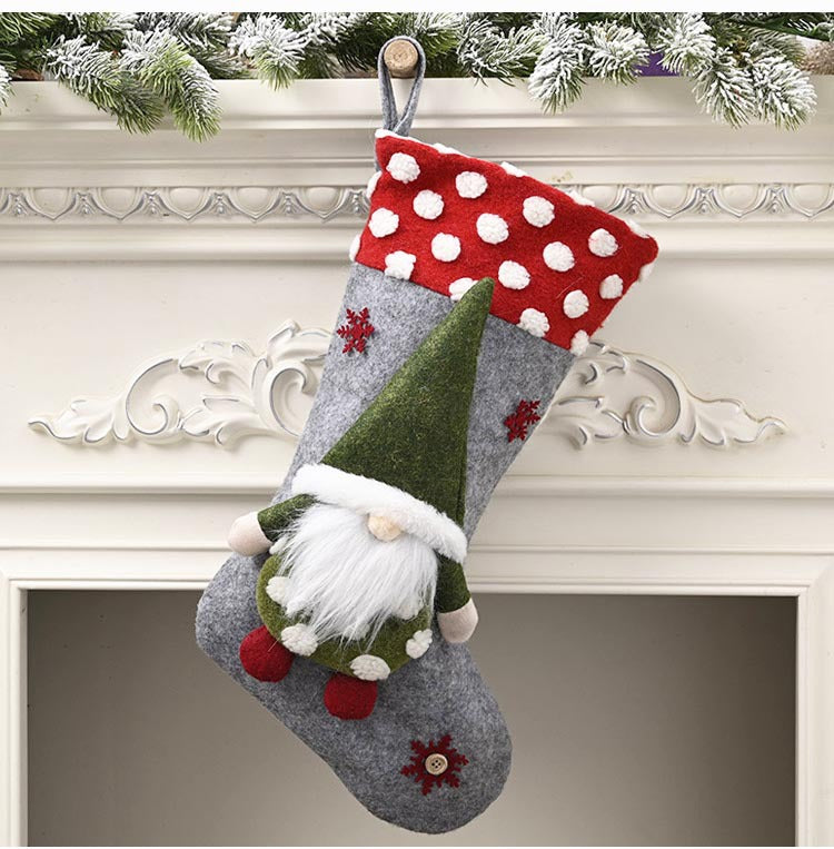 Christmas stocking sized to hold small gifts and candy