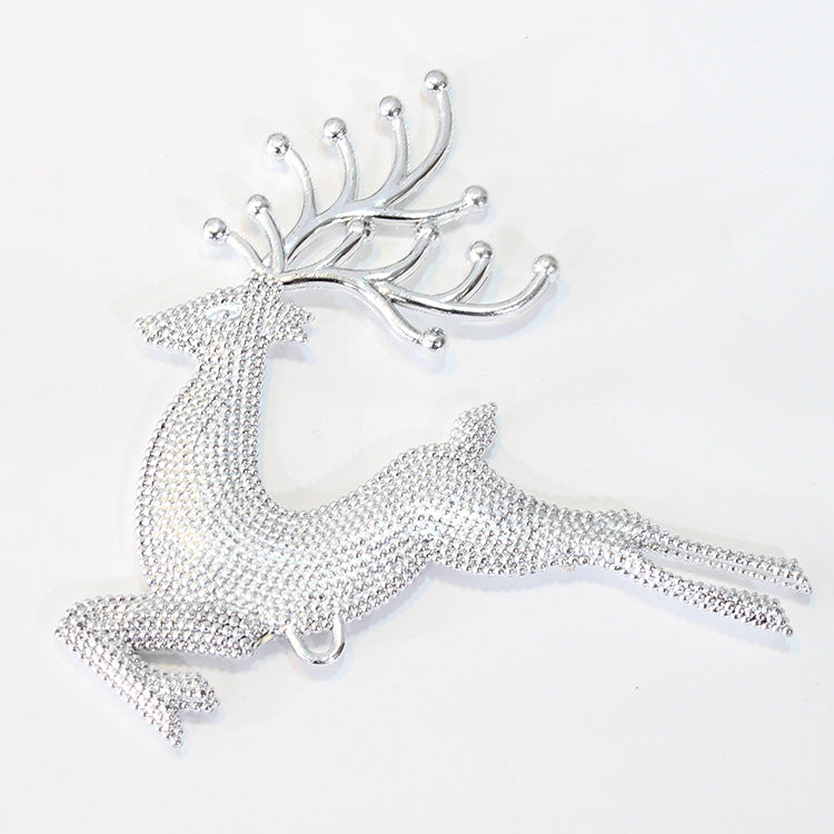 Reindeer tree ornaments in 3.1, 3.9 and 5.1 inch sizes
