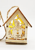 Close grain and cut edges on the boxwood house pendant