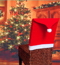 Fabric Christmas chair back cover measuring 20.1 by 18.9 inches