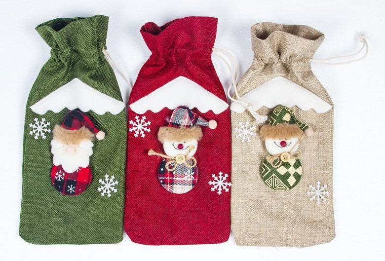 Christmas wine bottle cover one of seventy one single designs in this range