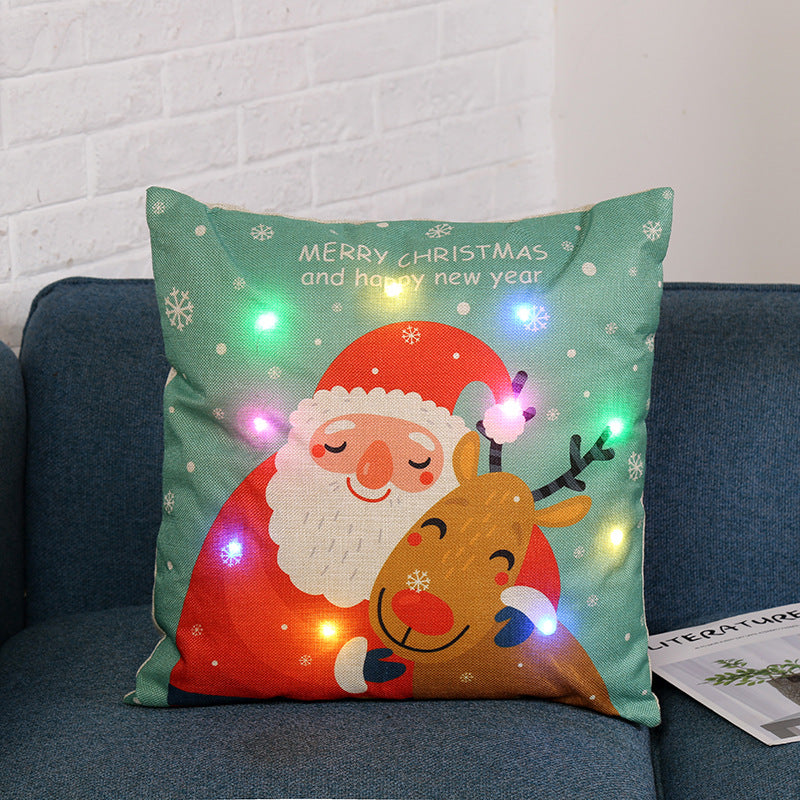 Fifth festive print from this five design Christmas pillow cover range