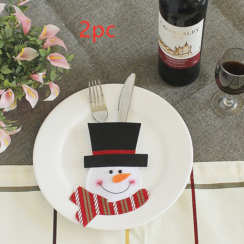 Christmas silverware holder sold in packs of one, two, four or six