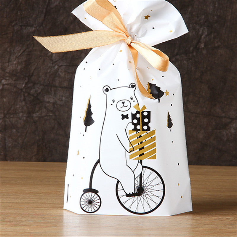 Bear and deer prints, the two designs offered at 5.9 by 9.1 inches