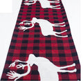 Table runner cut 13.8 inches wide along its whole length