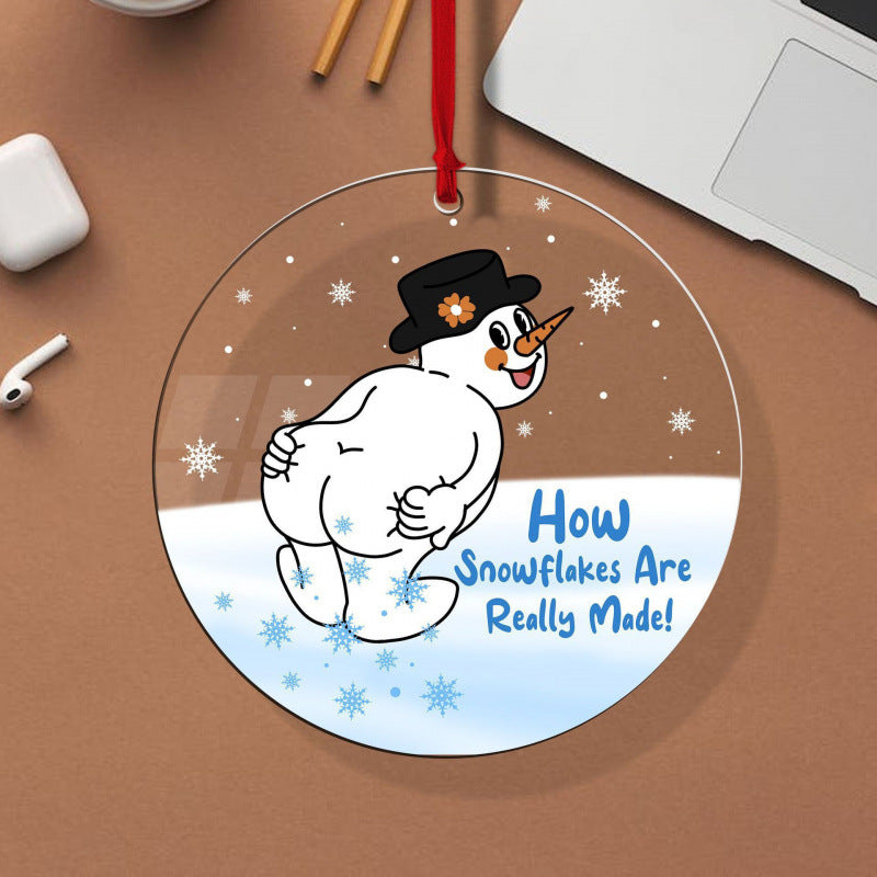 Acrylic Christmas hanging pendant from a range of thirty four designs