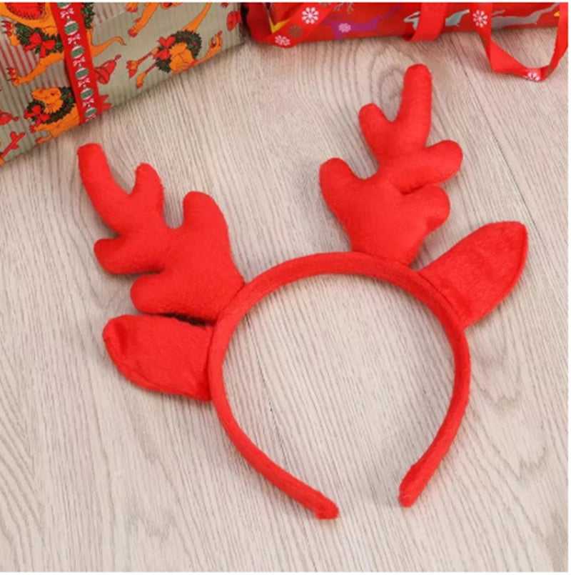 Unisex cartoon reindeer antler headband for Christmas dressing up