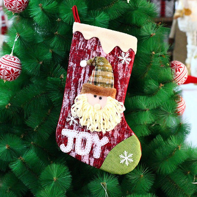Second doll design in the knitted fabric Christmas gift bag range