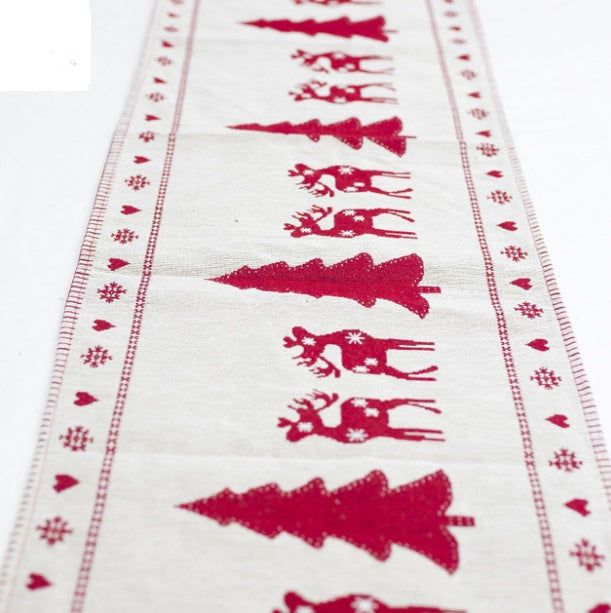Matte natural fiber ground rather than a printed polyester shine