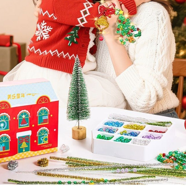 Sparkling Christmas house design, one of three bead set styles