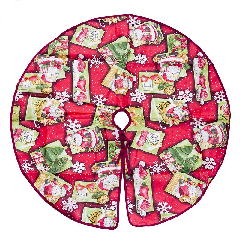 Round Christmas tree mat in sizes from 23.6 up to 39.4 inches across