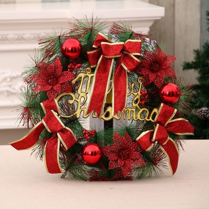Longer 15.7 inch gold Christmas bauble garland from the same range