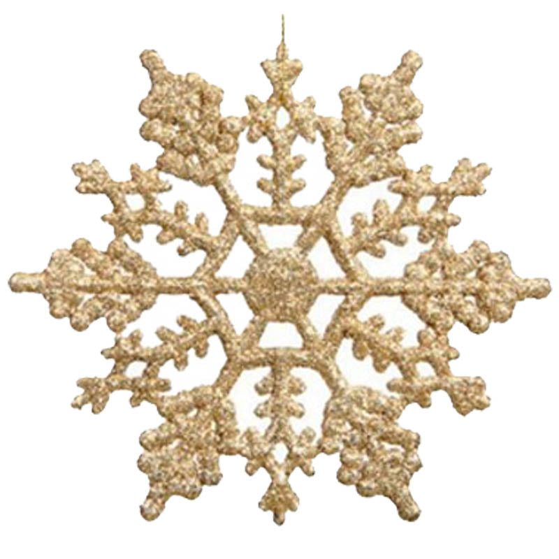 Light blue acrylic snowflakes supplied twelve to a pack