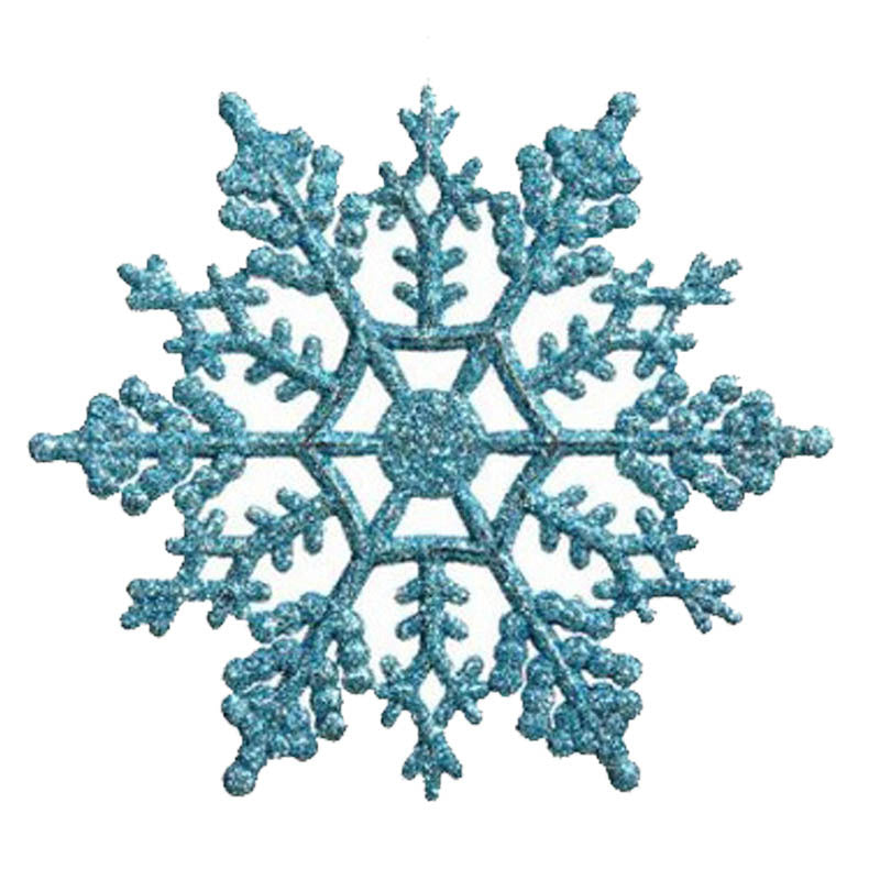 Silver acrylic snowflake from the same eight color snowflake range