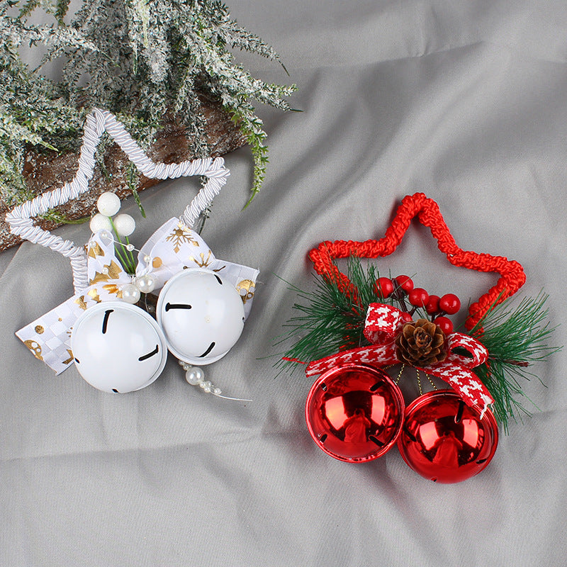 Gold star and bell Christmas ornament from the three color range