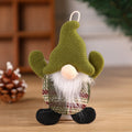 Red hat faceless Santa gnome ornament with a long white beard