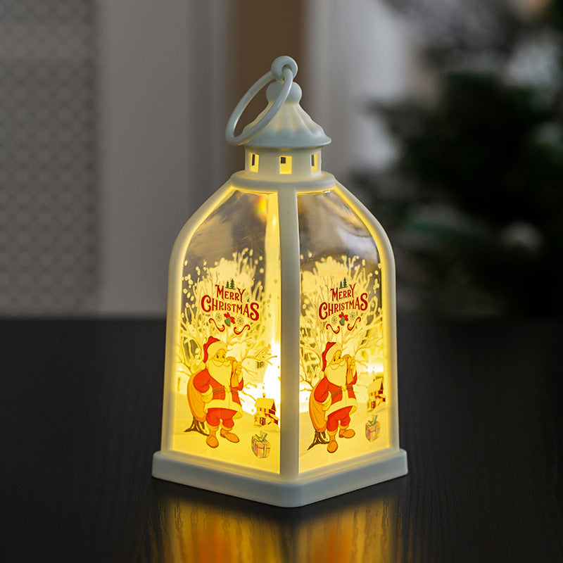 Compact Christmas night light, 2.7 by 2.7 by 5.6 inches