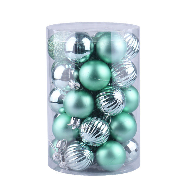 Thirty four mini Christmas balls make up one complete set