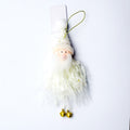 Plush Christmas angel hanging ornament with a stitched face