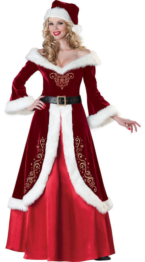 Adult Christmas costume in corduroy, three styles across the range