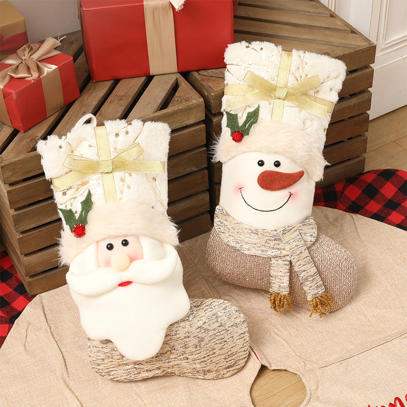 Nordic Christmas stocking with a 17.7 inch drop for holiday gifts