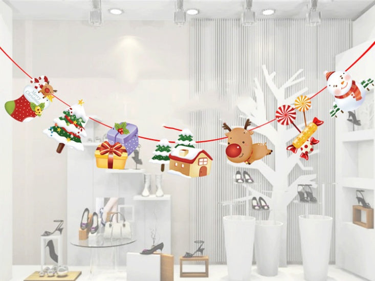 Cartoon Christmas banners from the range of five printed styles