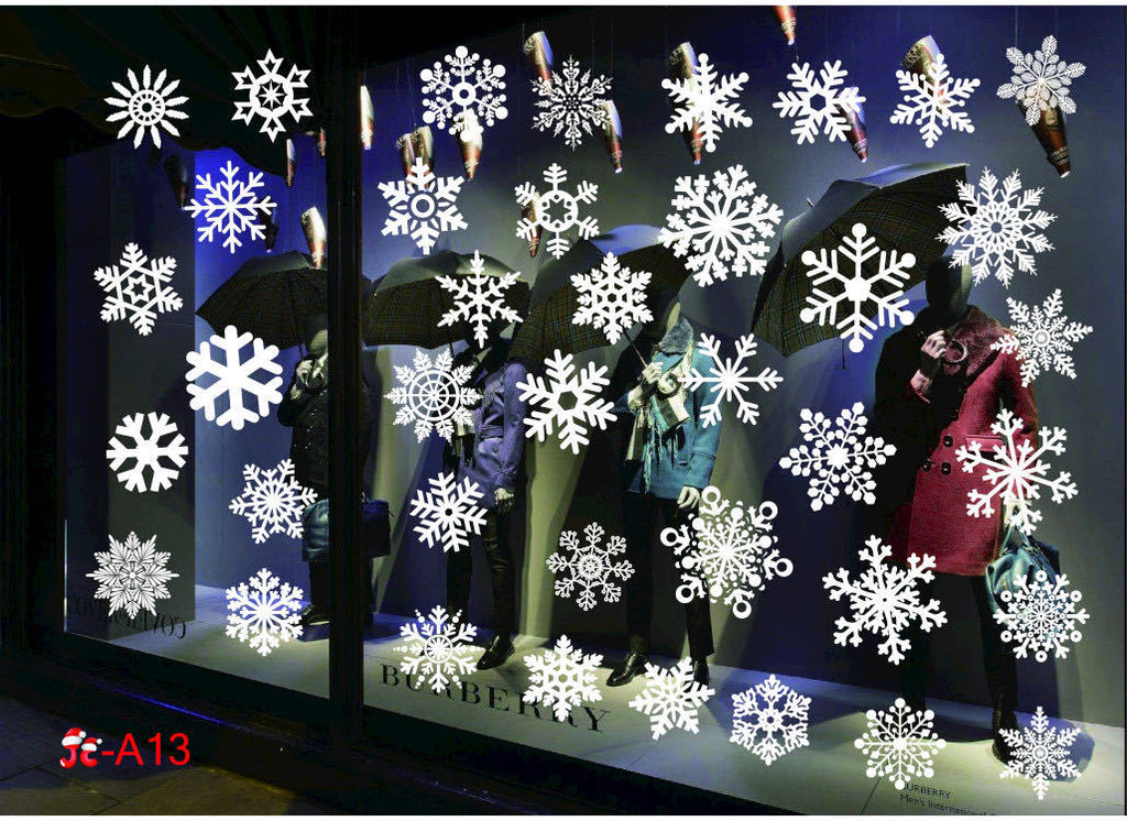 Christmas window decal film that suits cabinet fronts as well as windows