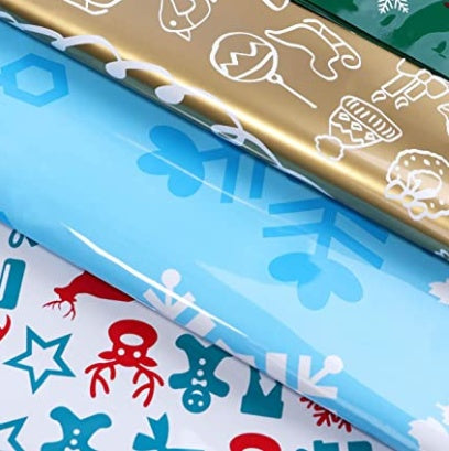 Gold Christmas gift bag sized for chocolate, candy and small gifts