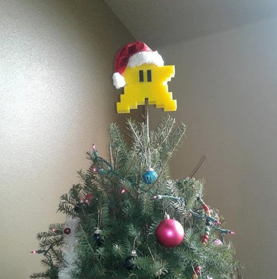 Clear yellow foam star ornament, one star supplied per order