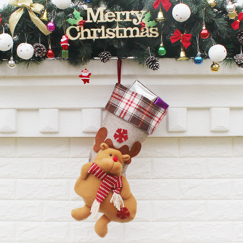 Non woven fabric body keeps its shape once the stocking is filled