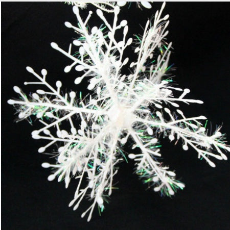Christmas snowflake garland strings supplied thirty to a pack