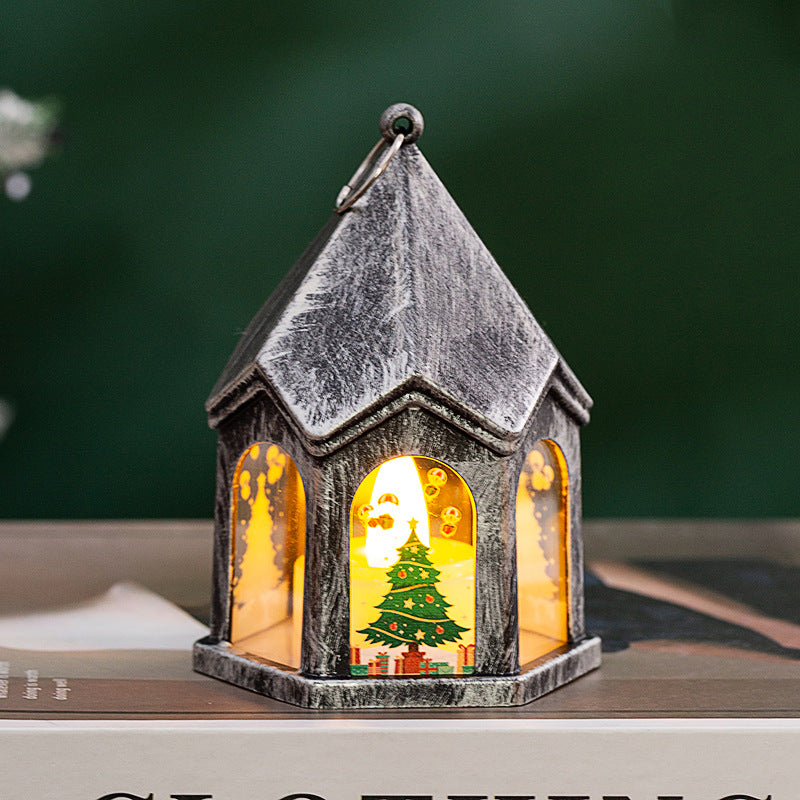 Cordless night light powered by three button batteries