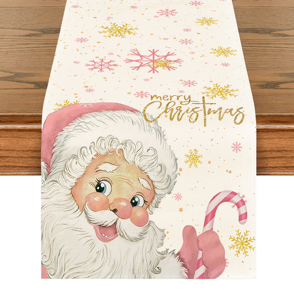 Black Christmas table runner in a 13 inch standard width