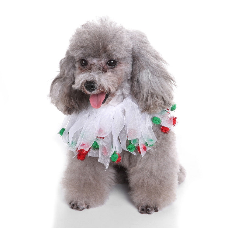 Christmas pet neck scarf available in small, medium and large sizes