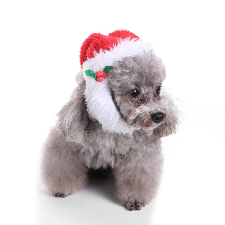 Orange and black Christmas pet neckband in soft polyester fabric